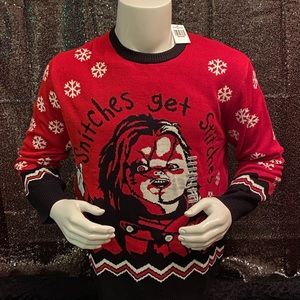 Chucky Christmas Holiday Sweater NWT